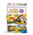 Children's puzzle 2, 4, 6, 8 Teile - Kleine Tierfamilien