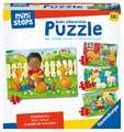 Ravensburger ministeps 4169 Mein allererstes Puzzle: Streichelzoo - 4 erste Puzzles mit 2-5 Teilen, Spielzeug ab 18 Monate