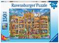 Ravensburger Kinderpuzzle - 12919 Blick in die Ritterburg - Ritter-Puzzle für Kinder ab 7 Jahren, mit 150 Teilen im XXL-Format