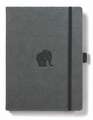 Dingbats A5+ Wildlife Grey Elephant Notebook - Lined