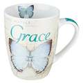 Mug Butterfly Teal Grace Ephesians 2