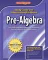 Pre-Algebra, Study Guide & Intervention Workbook: Noteables Interactive Study Notebook with Foldables