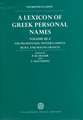 A Lexicon of Greek Personal Names: Volume III.A: The Peloponnese, Western Greece, Sicily, and Magna Graecia