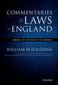 The Oxford Edition of Blackstone's: Commentaries on the Laws of England: Book I: Of the Rights of Persons