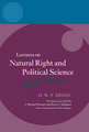 Hegel: Lectures on Natural Right and Political Science: The First Philosophy of Right