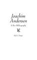 Joachim Andersen: A Bio-Bibliography