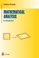 Mathematical Analysis: An Introduction