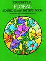 Floral Stained Glass Pattern Book