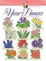 Mazurkiewicz, J: Creative Haven a Year in Flowers Coloring B