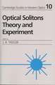 Optical Solitons: Theory and Experiment