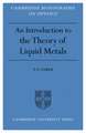 Introduction to the Theory of Liquid Metals