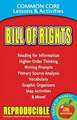 Bill of Rights Common Core Lessons & Activities