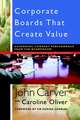 Corporate Boards That Create Value – Governing Company Performance from the Boardroom