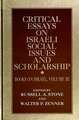 Critical Essays on Israeli Social Issues and Scholarship: Books on Israel, Volume III