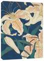 Hiroshige Spotted Lilies Dotted Paperback Journal: Blank Notebook with Pocket