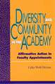 Diversity and Community in the Academy