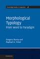 Morphological Typology: From Word to Paradigm