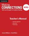 Making Connections Intro Teacher's Manual: Skills and Strategies for Academic Reading