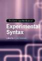 The Cambridge Handbook of Experimental Syntax