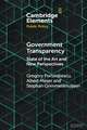 Government Transparency: State of the Art and New Perspectives