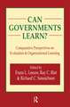 Can Governments Learn?: Comparative Perspectives on Evaluation and Organizational Learning