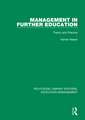 Management in Further Education: Theory and Practice