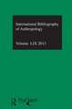 IBSS: Anthropology: 2013 Vol.59: International Bibliography of the Social Sciences