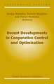 Recent Developments in Cooperative Control and Optimization