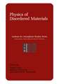 Physics of Disordered Materials