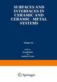 Surfaces and Interfaces in Ceramic and Ceramic — Metal Systems