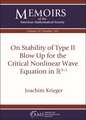 On Stability of Type II Blow Up for the Critical Nonlinear Wave Equation in $\mathbb {R}^{3+1}$