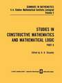 Studies in Constructive Mathematics and Mathematical Logic Part 2