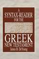 A Syntax-Reader for the Greek New Testament