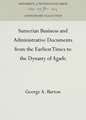 Sumerian Business and Administrative Documents from the Earliest Times to the Dynasty of Agade