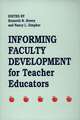 Informing Faculty Development for Teacher Educators