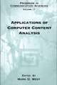 Applications of Computer Content Analysis