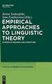 Empirical Approaches to Linguistic Theory: Studies in Meaning and Structure