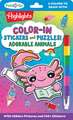 Color-In Stickers and Puzzles! Adorable Animals