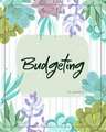 Budgeting Planner: Cactus Floral 12 Month Journal Finance Workbook, Money Organizer, Debt Tracker