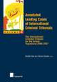 Annotated Leading Cases of International Criminal Tribunals - Volume 33