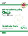 11+ CEM 10-Minute Tests: Verbal Reasoning Cloze - Ages 10-11 Book 2 (with Online Edition): superb revision for the 2022 tests