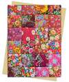 Floral Patchwork Quilt Greeting Card Pack: Pack of 6