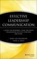 Effective Leadership Communication – A Guide for Department Chairs and Deans for Managing Difficult Situations and People