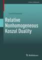 Relative Nonhomogeneous Koszul Duality