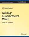 Web Page Recommendation Models