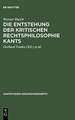 Die Entstehung der kritischen Rechtsphilosophie Kants: 1762-1780