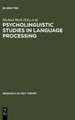 Psycholinguistic Studies in Language Processing