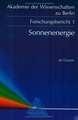 Sonnenenergie: Herausforderung für Forschung, Entwicklung und internationale Zusammenarbeit
