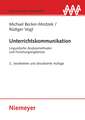 Unterrichtskommunikation: Linguistische Analysemethoden und Forschungsergebnisse