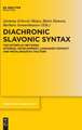 Diachronic Slavonic Syntax